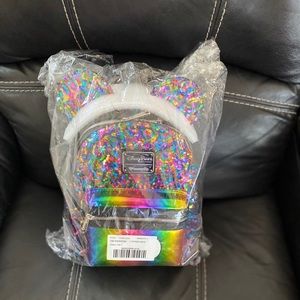 Disney park rainbow backpack